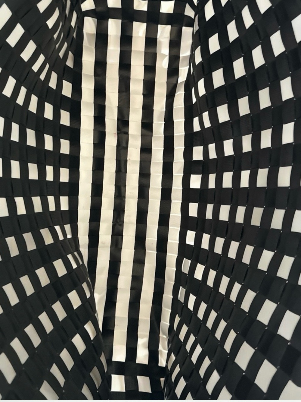 kate spade Black and White Woven Check Tote - Picture 3 of 3